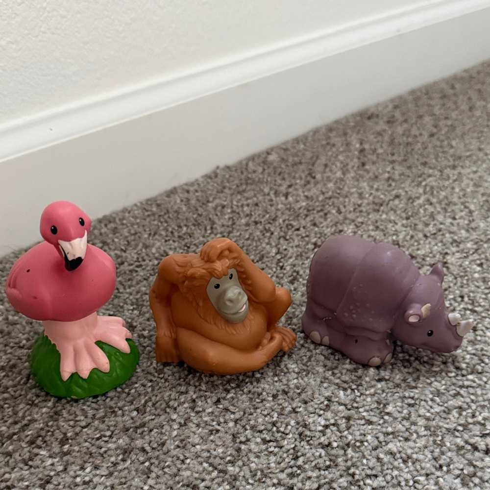 Lot of 3 Little People Animal Zoo Talkers